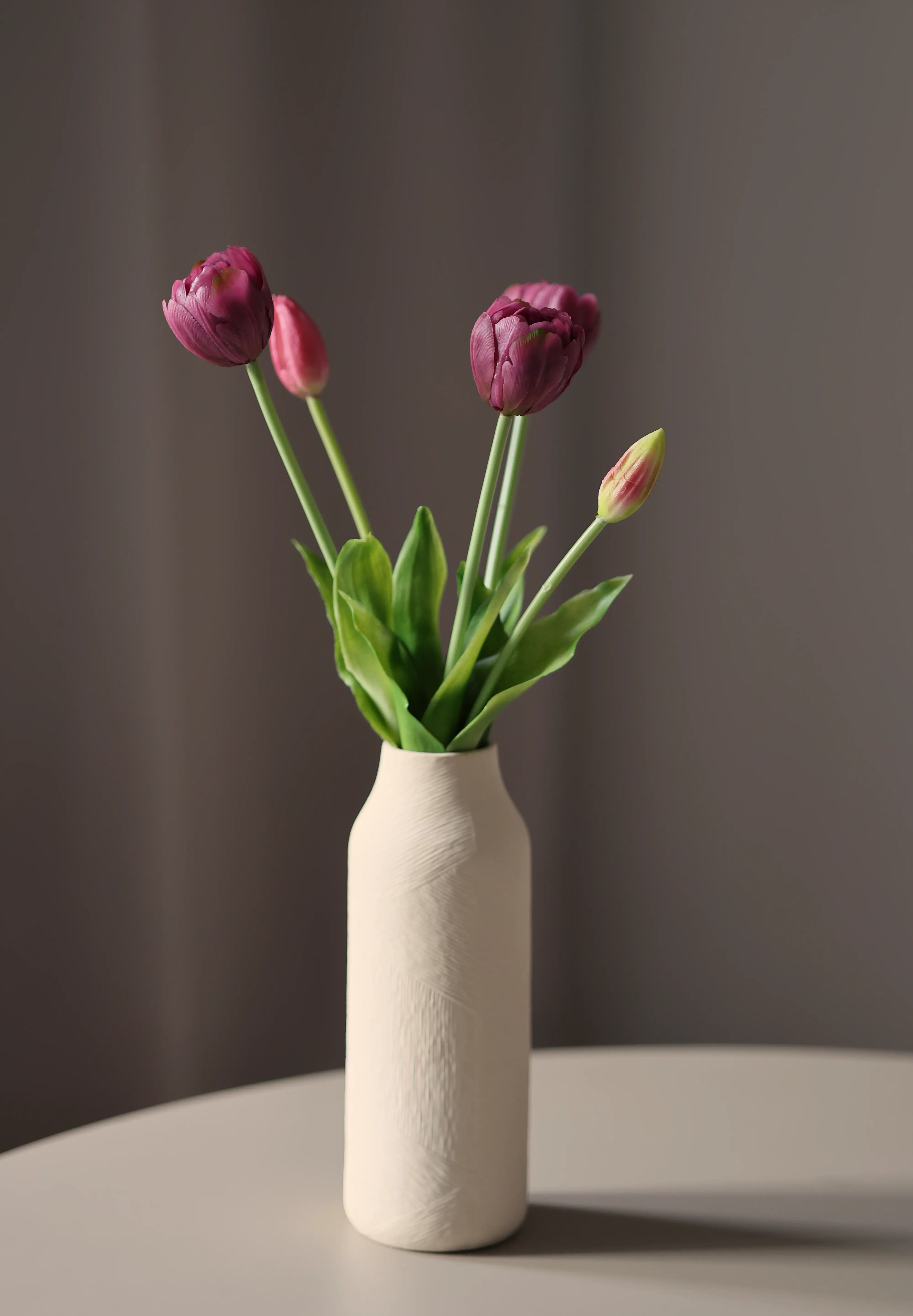 Tulipáncsokor lila művirág csokor